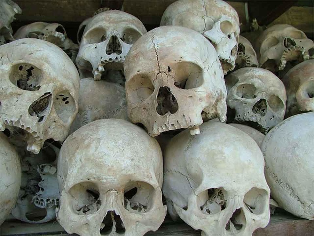 Skulls From The Killing Fields, Cambodia